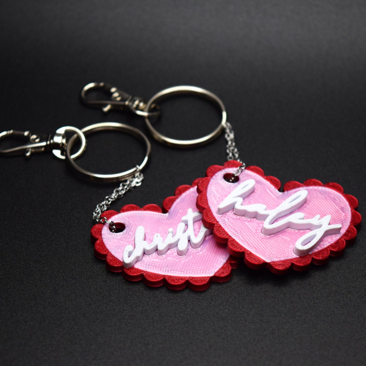 Custom Valentine's Day Keychain